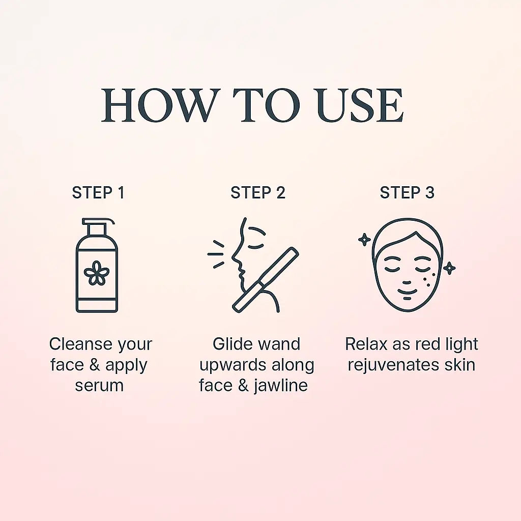 Nooura - Red light Therapy Wand with Retinol Serum Nooura