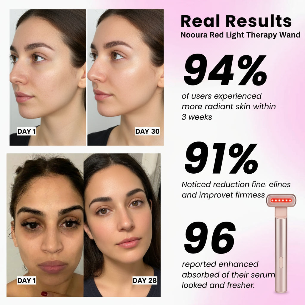 Nooura - Red light Therapy Wand with Retinol Serum